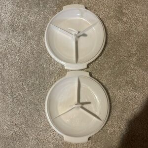 Tupperware vintage divided candy dish